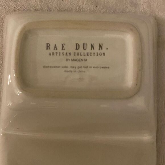 Rae Dunn Mr. & Mrs. Divided Tray Trinket Dish - Picture 9 of 12